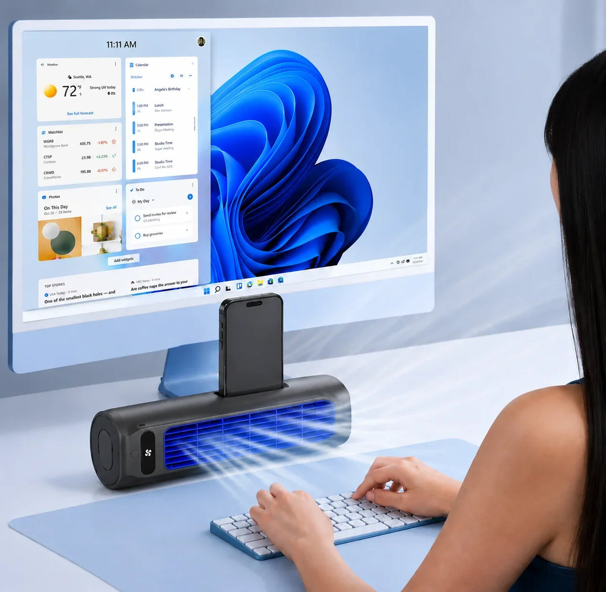 Portable Air Conditioner | Bladeless, Ultra-Quiet & Rechargeable