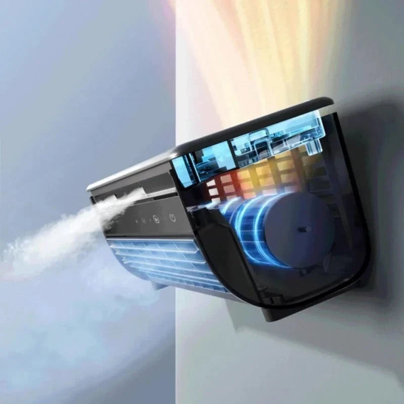 Portable Air Conditioner | Bladeless, Ultra-Quiet & Rechargeable