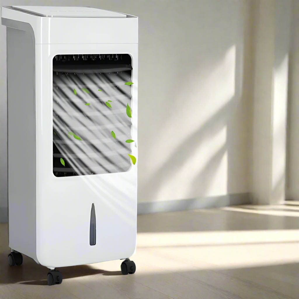 Portable Air Conditioner with Remote Control 6l Water Tank and Cooling Pad