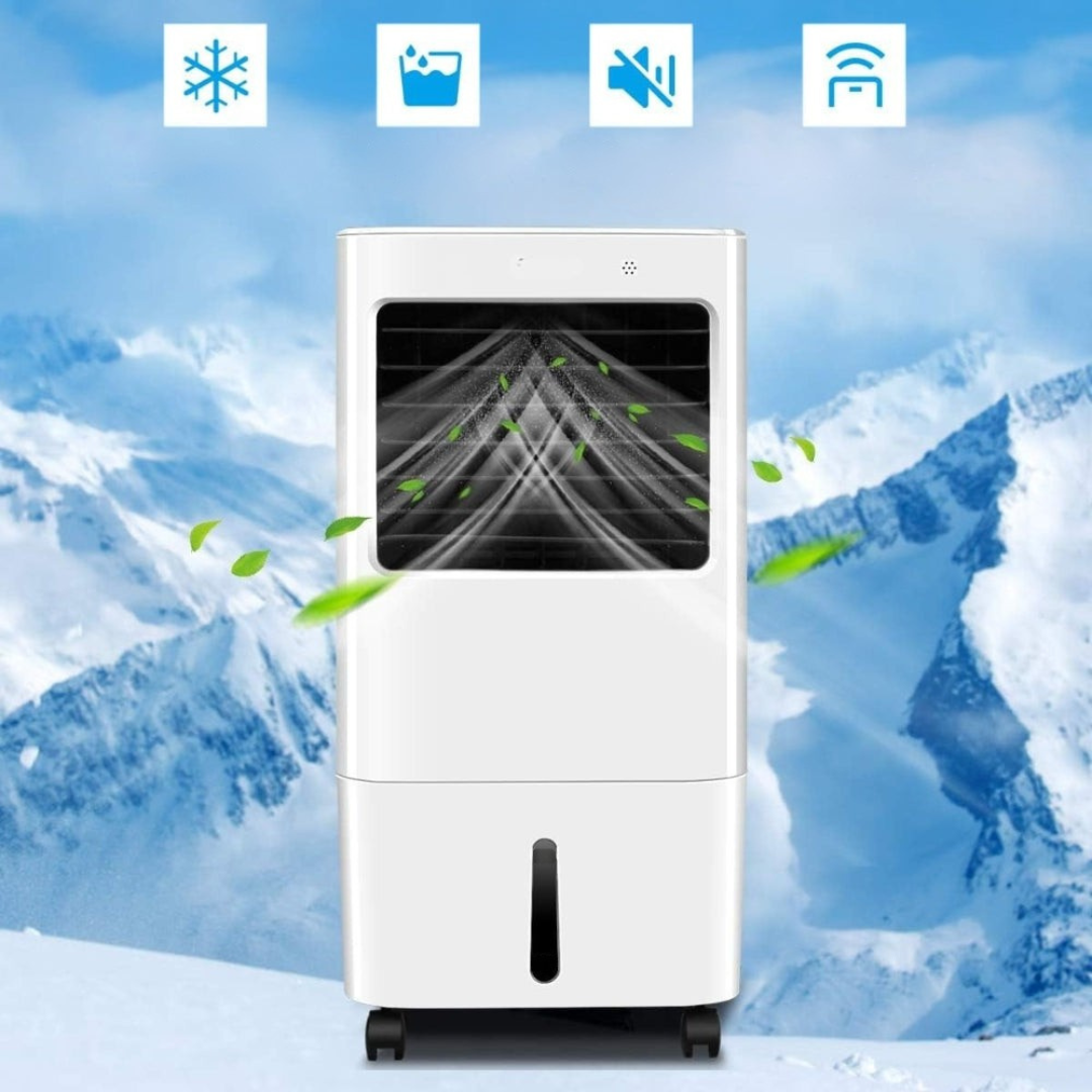 Portable Air Conditioner with Remote Control 6l Water Tank and Cooling Pad