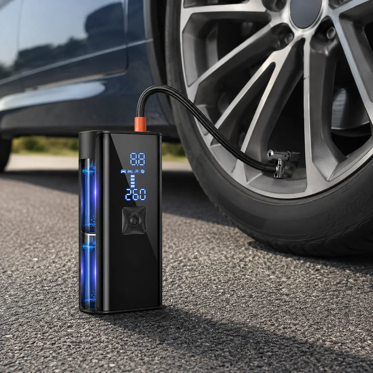 Portable Air Pump | Cordless Rechargeable & Auto Shutoff | 150 PSI