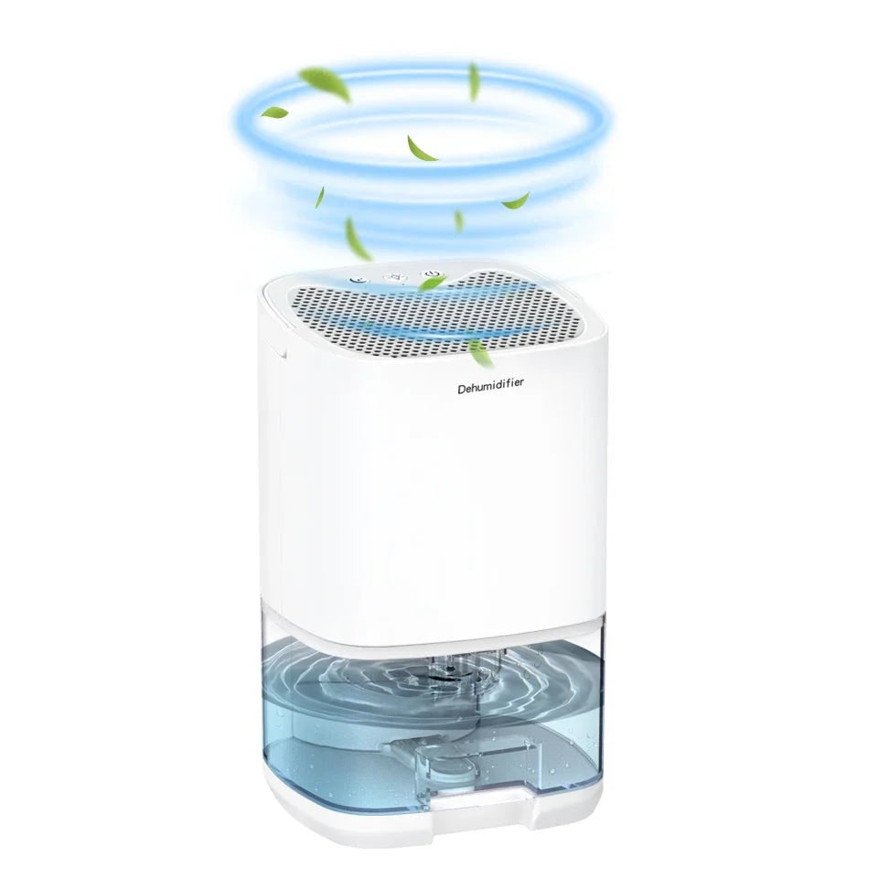Portable Basement Crawl Space Small Room Dehumidifier with Drain Hose and Air Filter