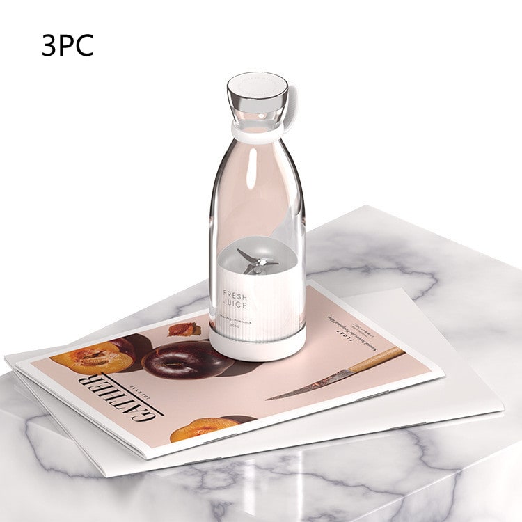 Portable Blender Bottle Personal with USB Rechargeable Base and Stainless Steel Blades