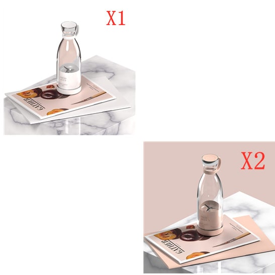 Portable Blender Bottle Personal with USB Rechargeable Base and Stainless Steel Blades