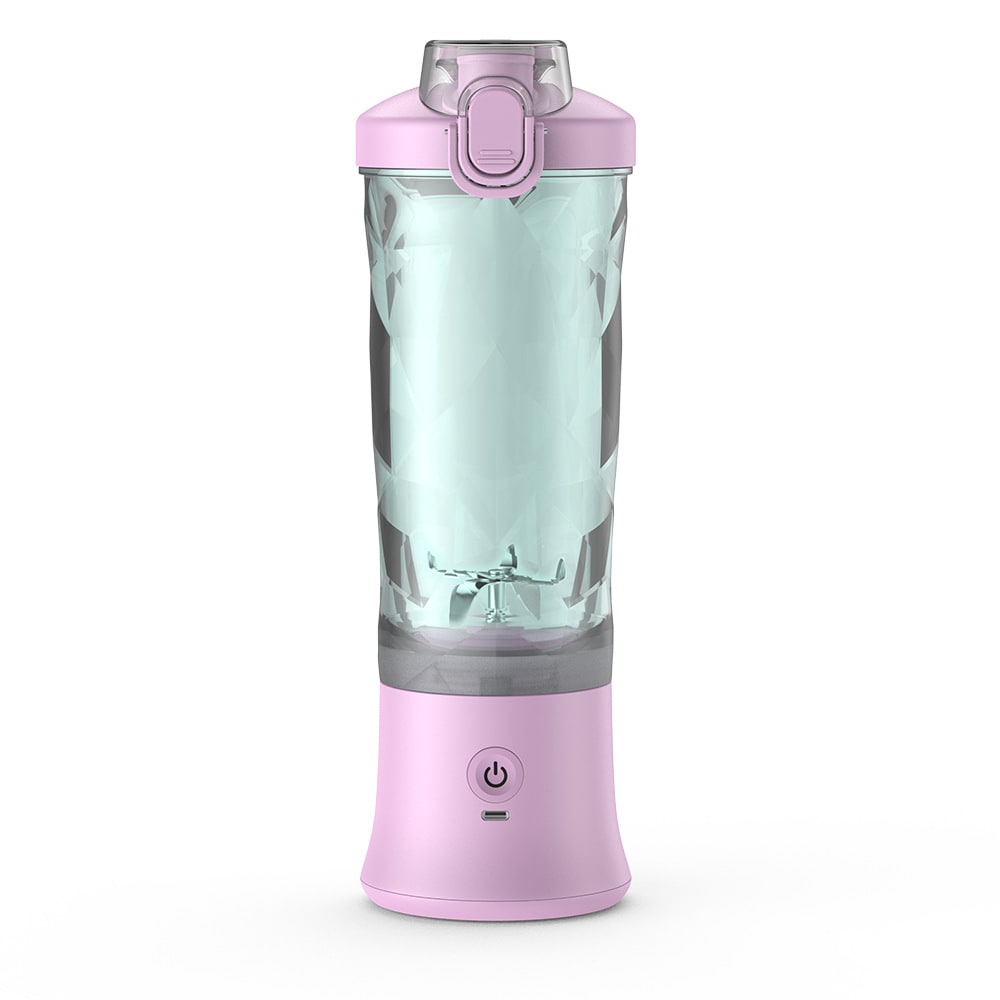 Mini Portable Blender with 6-Blade Design, USB-C Charging and Faceted Cup for Smoothies