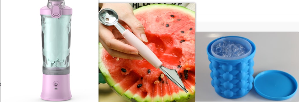 Mini Portable Blender with 6-Blade Design, USB-C Charging and Faceted Cup for Smoothies