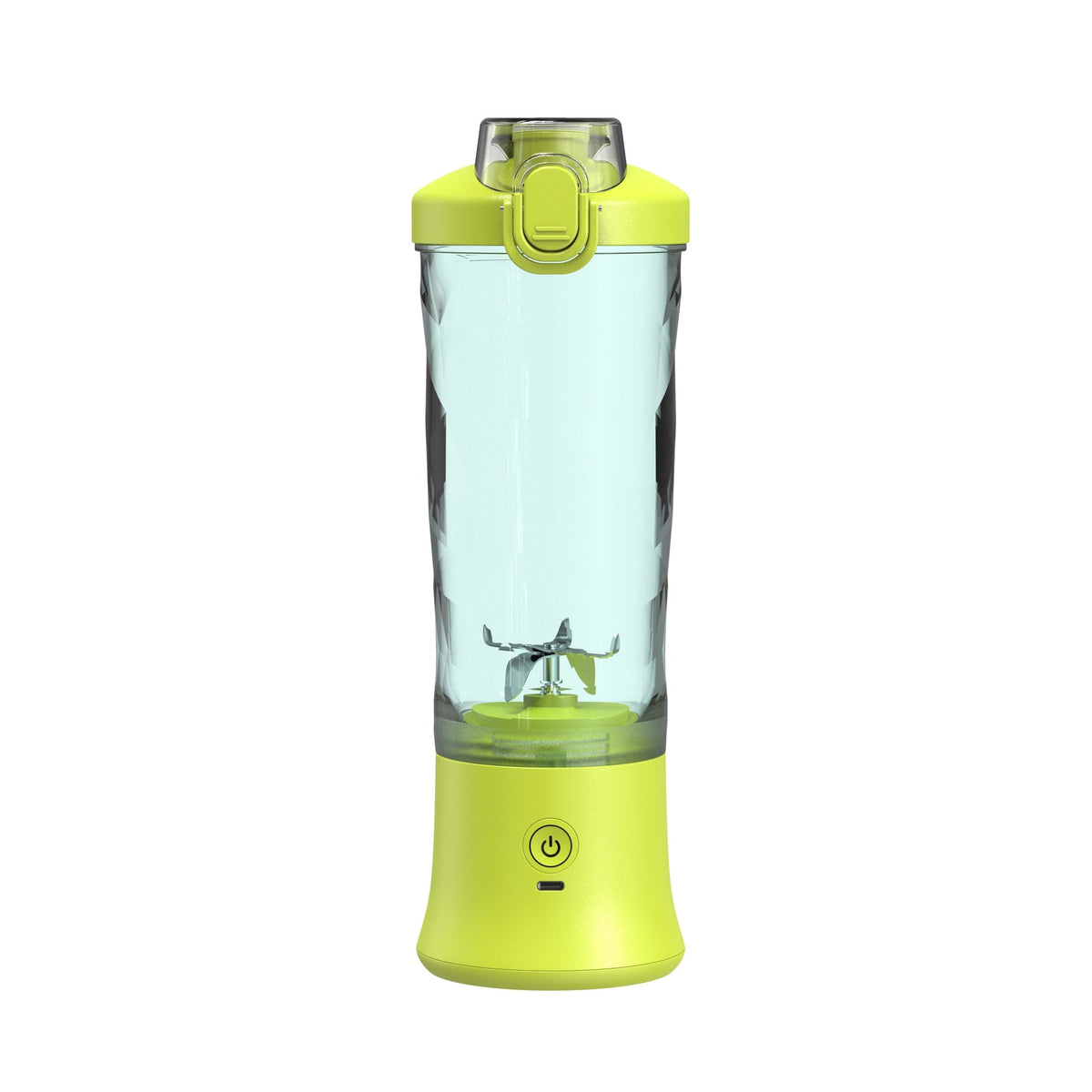 Mini Portable Blender with 6-Blade Design, USB-C Charging and Faceted Cup for Smoothies