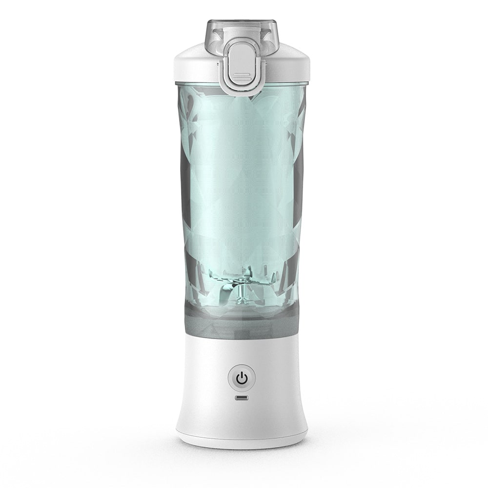 Mini Portable Blender with 6-Blade Design, USB-C Charging and Faceted Cup for Smoothies