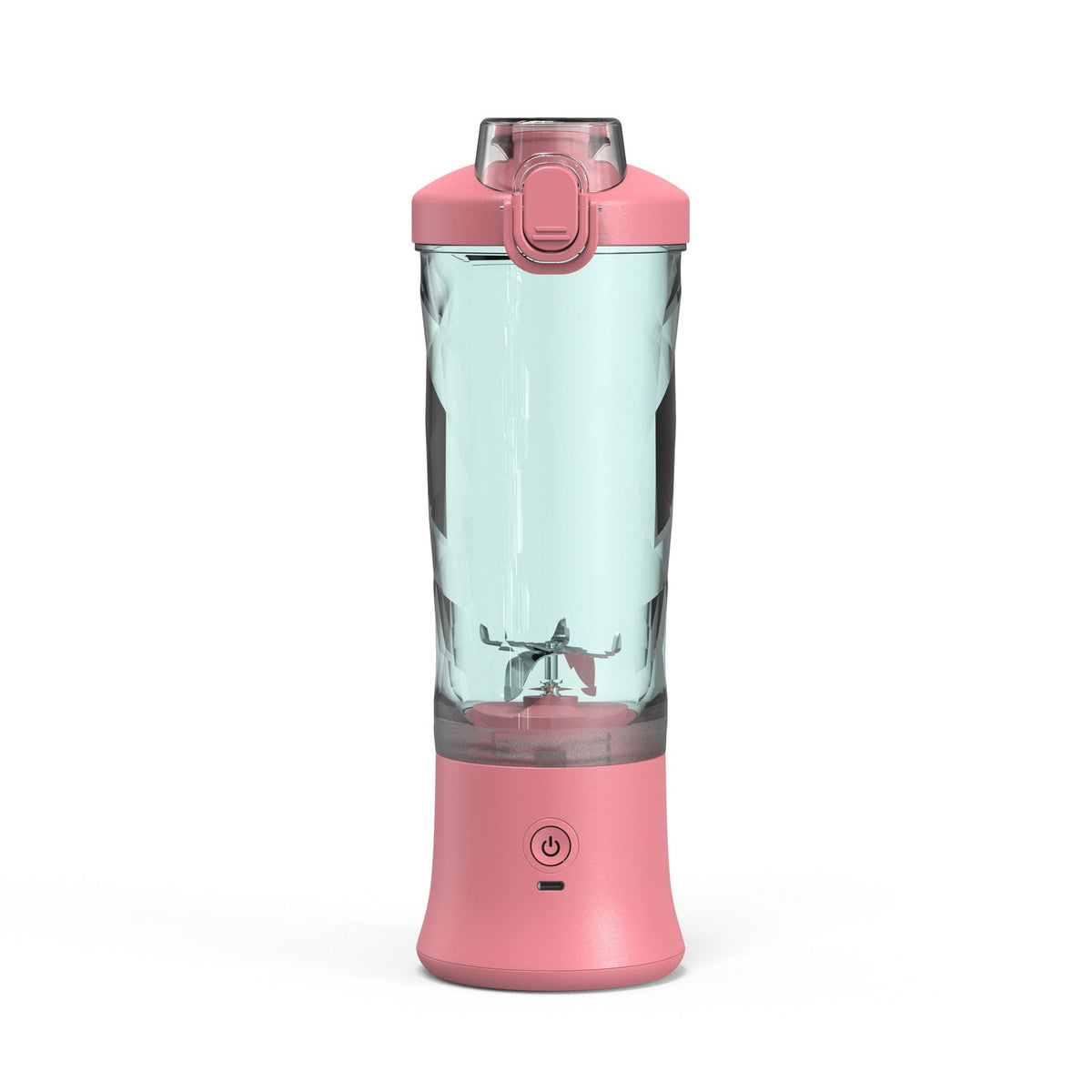 Mini Portable Blender with 6-Blade Design, USB-C Charging and Faceted Cup for Smoothies