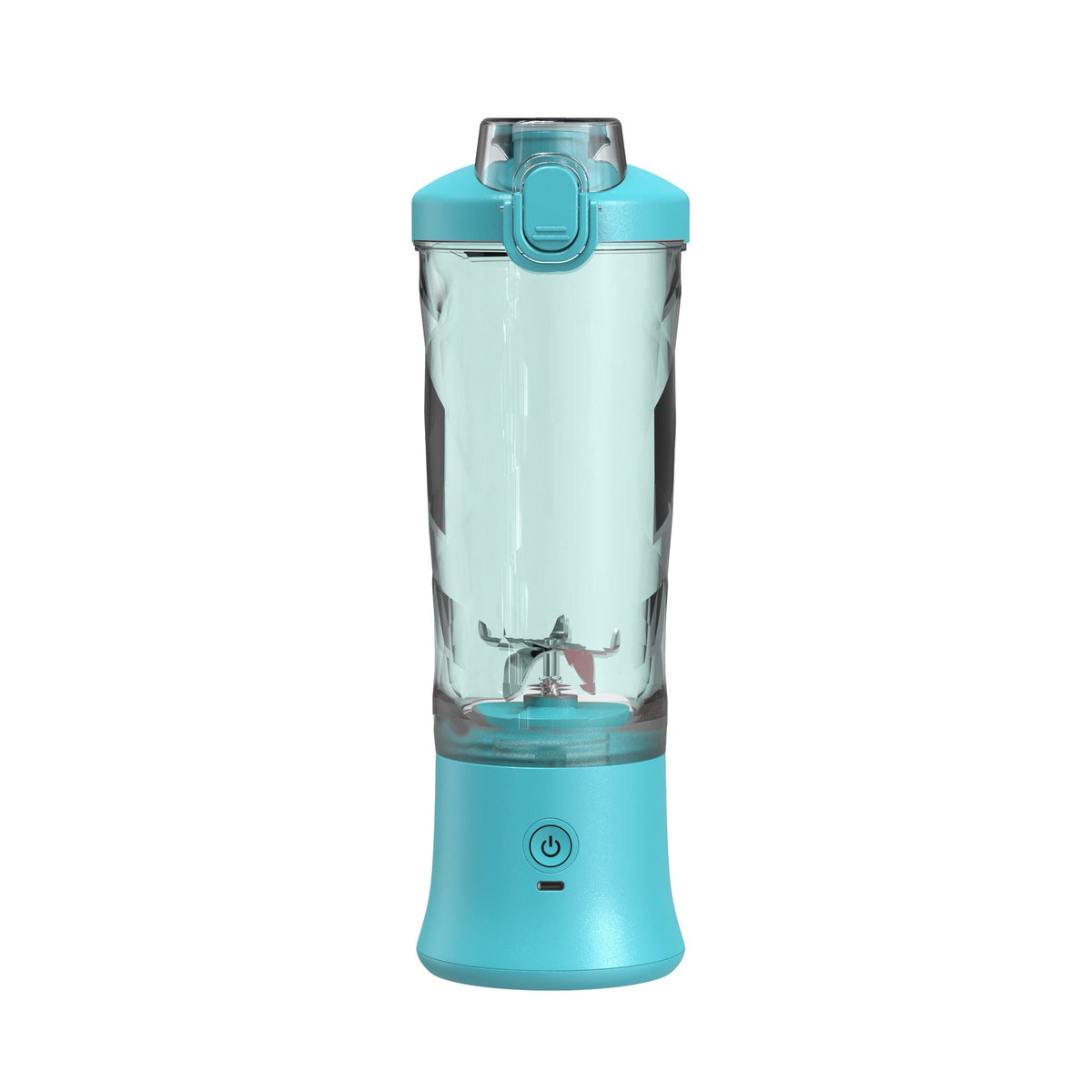 Mini Portable Blender with 6-Blade Design, USB-C Charging and Faceted Cup for Smoothies