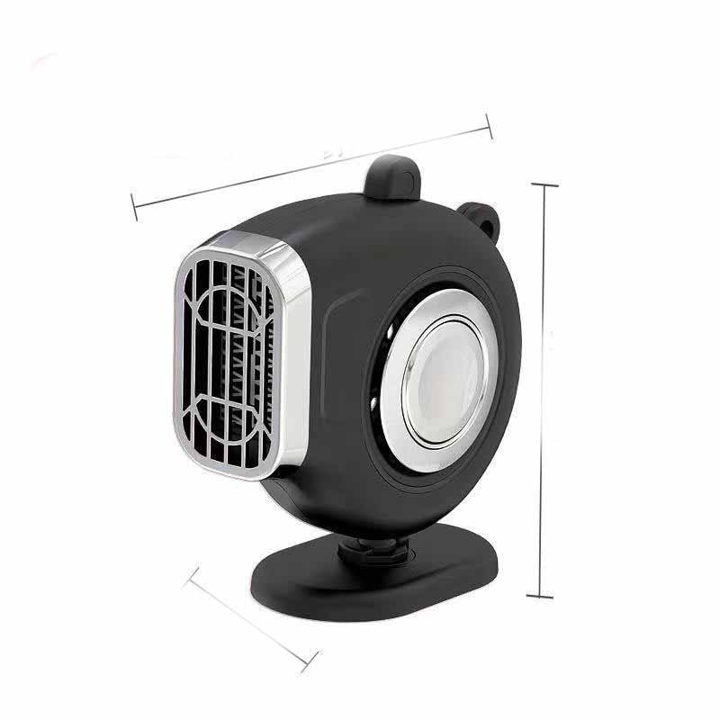 Portable Car Heater with 12v Cigarette Lighter Plug Windshield Defogger Fan and Dashboard Mount