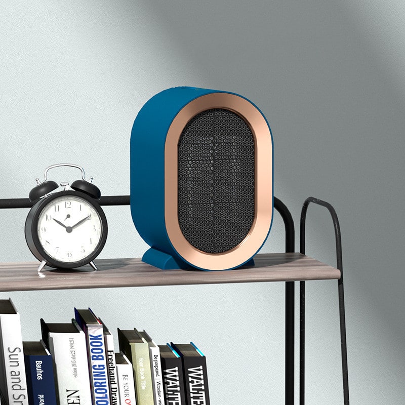 Portable Electric Ceramic Space Heater with Energy Efficient Mini Desktop Design and Heating Element