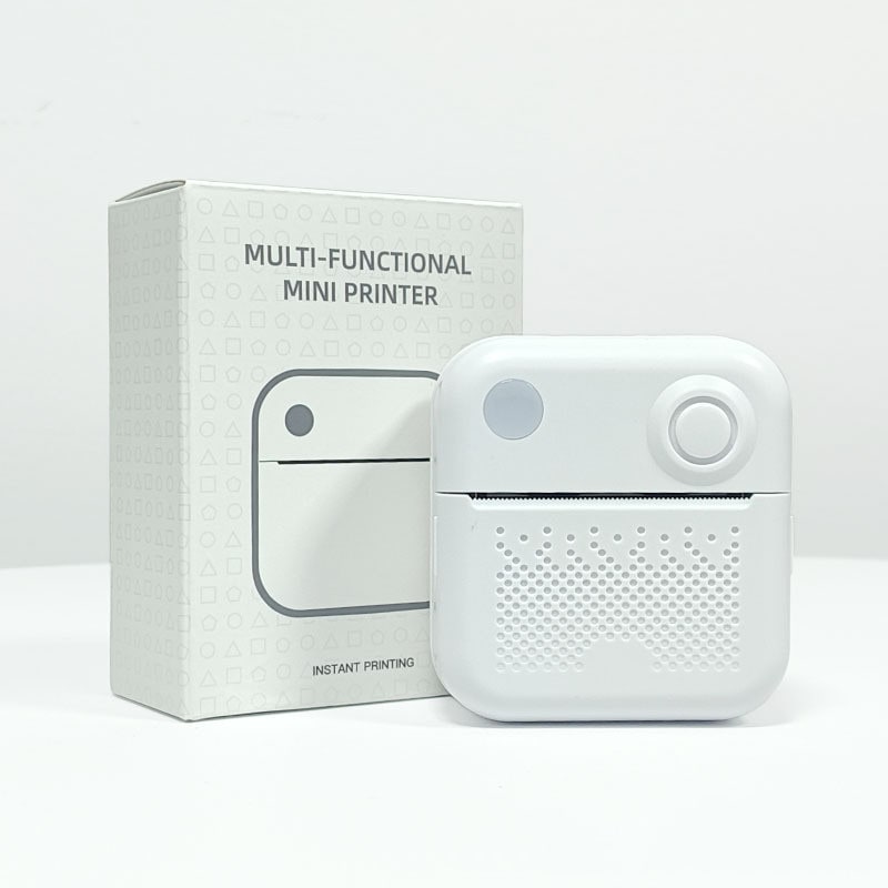 Portable Thermal Printer with Direct Label and Pocket-Sized Wireless Bluetooth Design