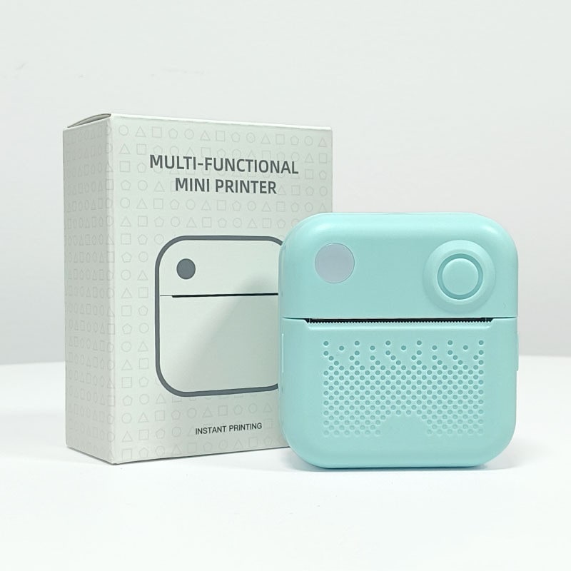 Portable Thermal Printer with Direct Label and Pocket-Sized Wireless Bluetooth Design