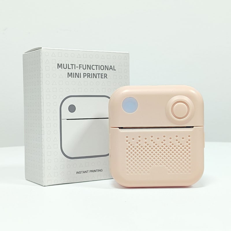 Portable Thermal Printer with Direct Label and Pocket-Sized Wireless Bluetooth Design