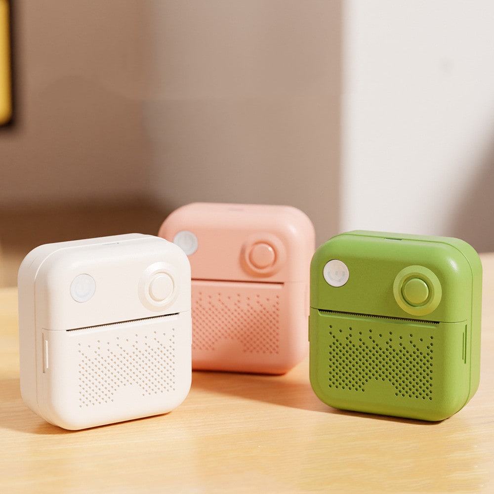 Portable Thermal Printer with Direct Label and Pocket-Sized Wireless Bluetooth Design