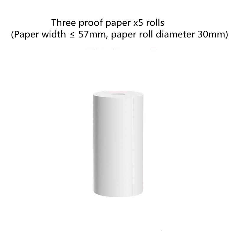 Portable Thermal Printer with Direct Label and Pocket-Sized Wireless Bluetooth Design
