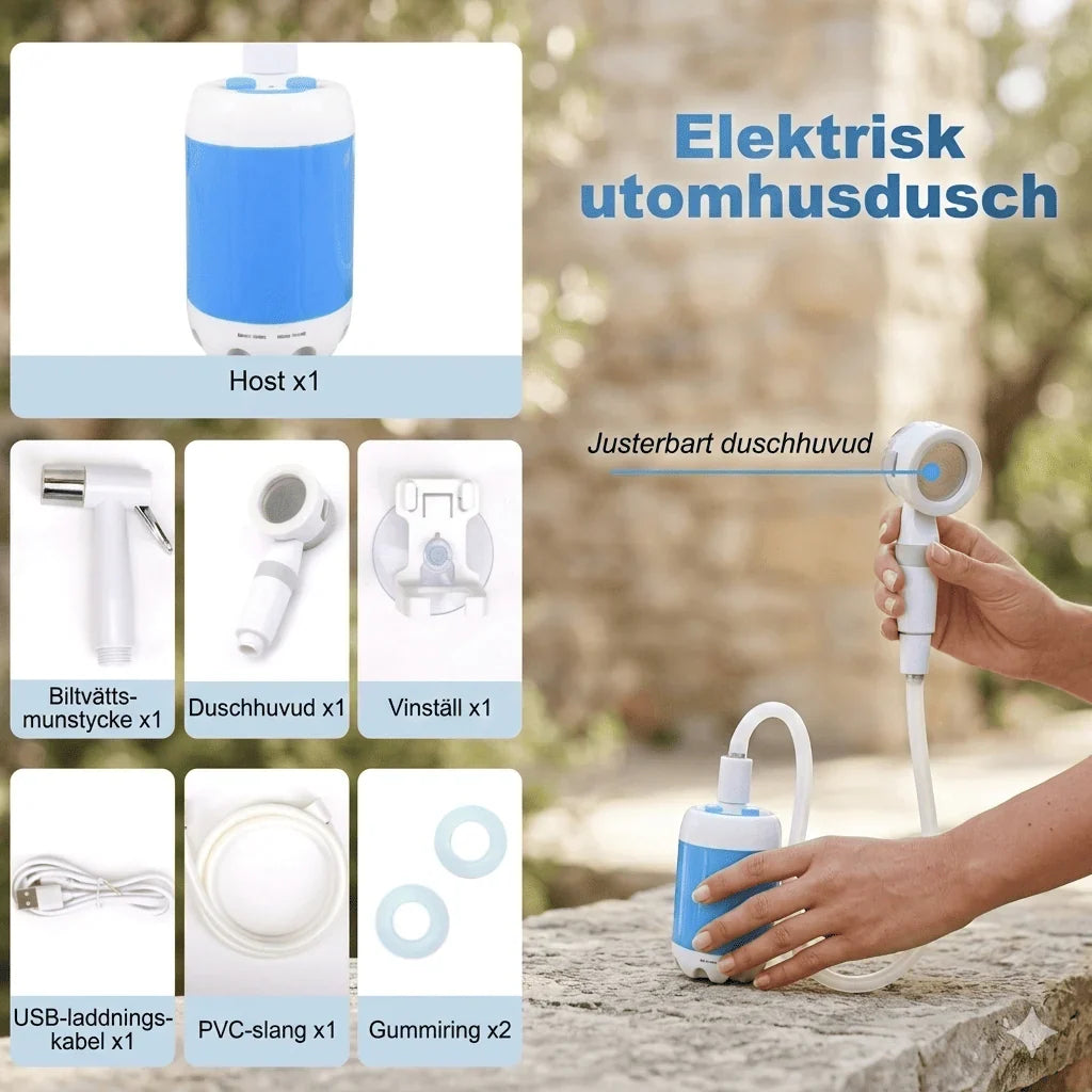 Portable Water Pump | USB-Rechargeable & Submersible | Up To 60 Min Runtime