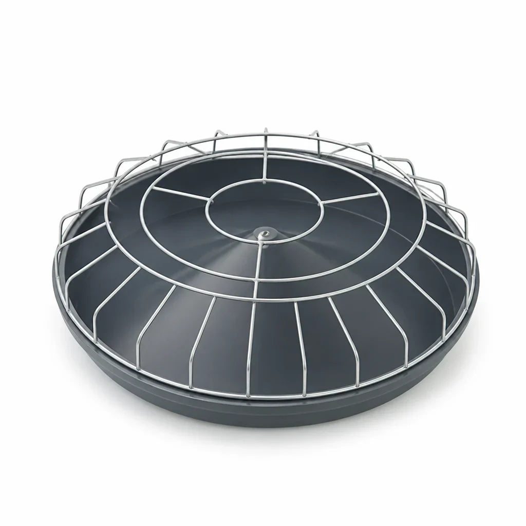 Poultry Feeder | 20-Compartment Divided Design | Impact-Resistant Steel Frame