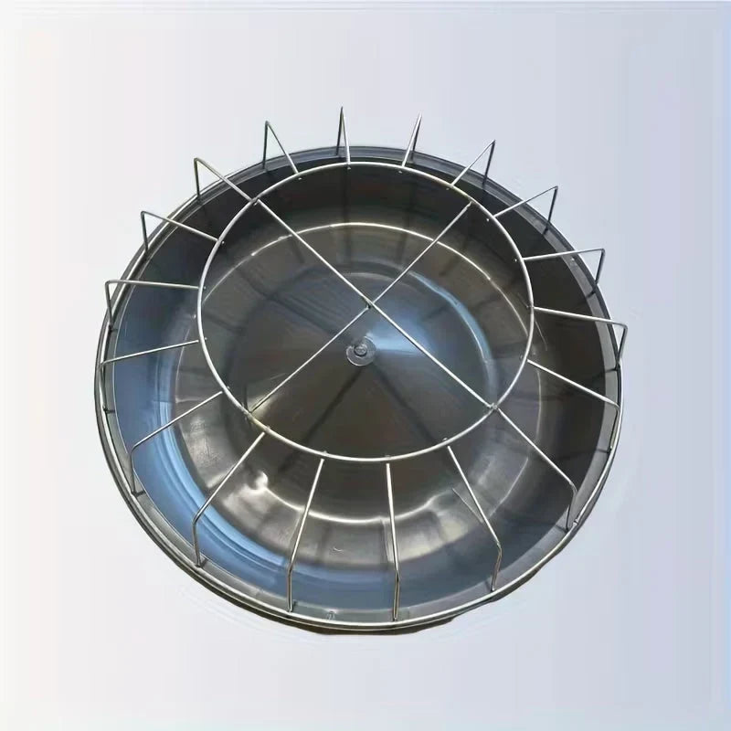 Poultry Feeder | 20-Compartment Divided Design | Impact-Resistant Steel Frame