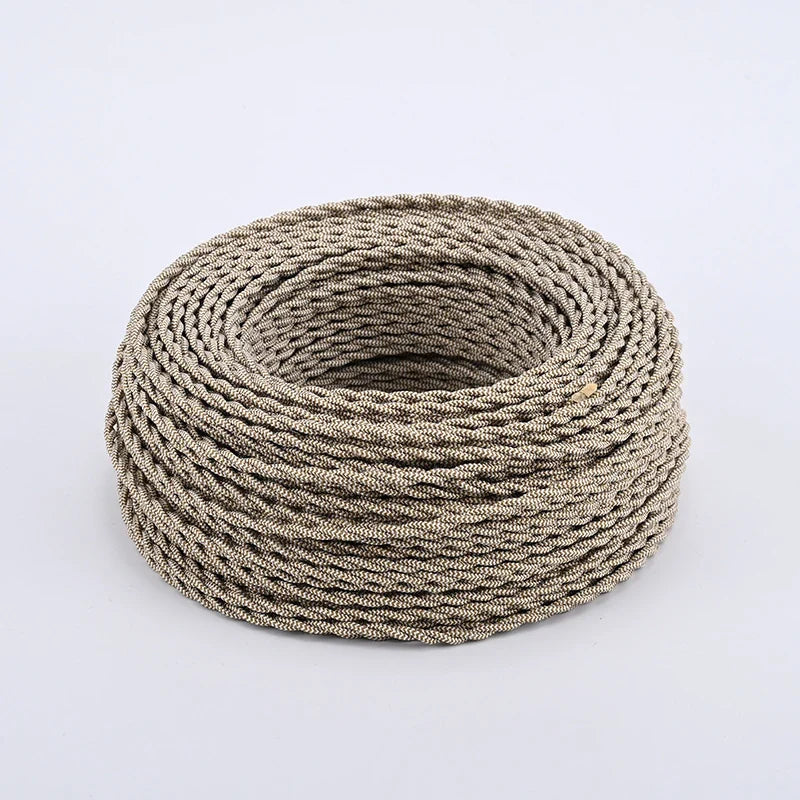 Power Cable | Textile-Covered & Decorative | 2×0.75 mm²