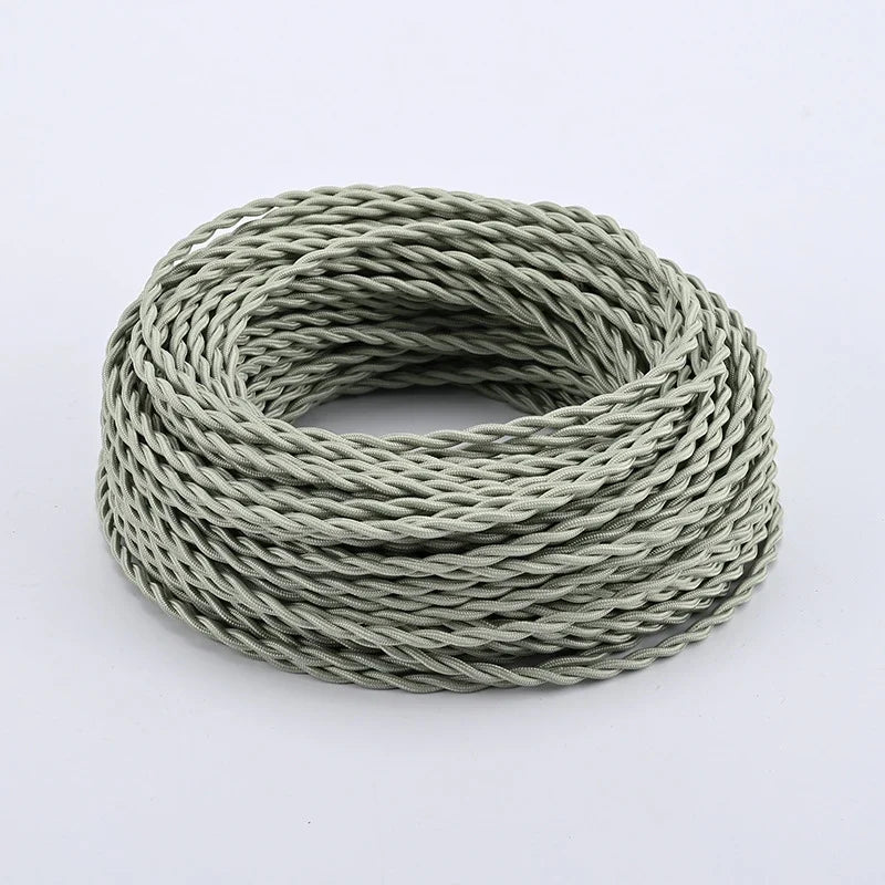 Power Cable | Textile-Covered & Decorative | 2×0.75 mm²