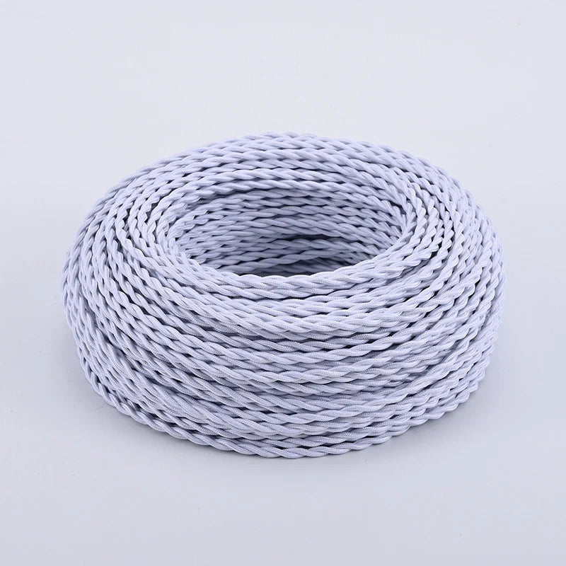 Power Cable | Textile-Covered & Decorative | 2×0.75 mm²