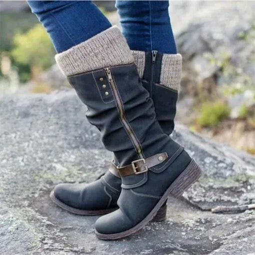 Perdita | Knit Cuff Winter Boots