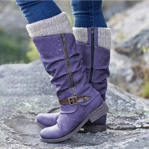 Perdita | Knit Cuff Winter Boots