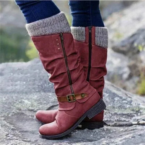 Perdita | Knit Cuff Winter Boots