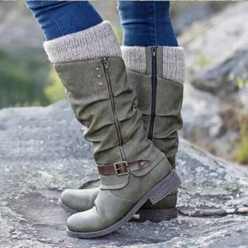 Perdita | Knit Cuff Winter Boots