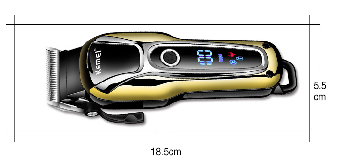 Professional Cordless Hair Clippers and Trimmers with LED Display and Taper Lever Pro