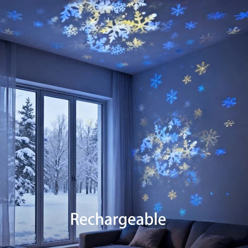 Projector Lamp | Rotating Ocean Wave Projection & USB Rechargeable
