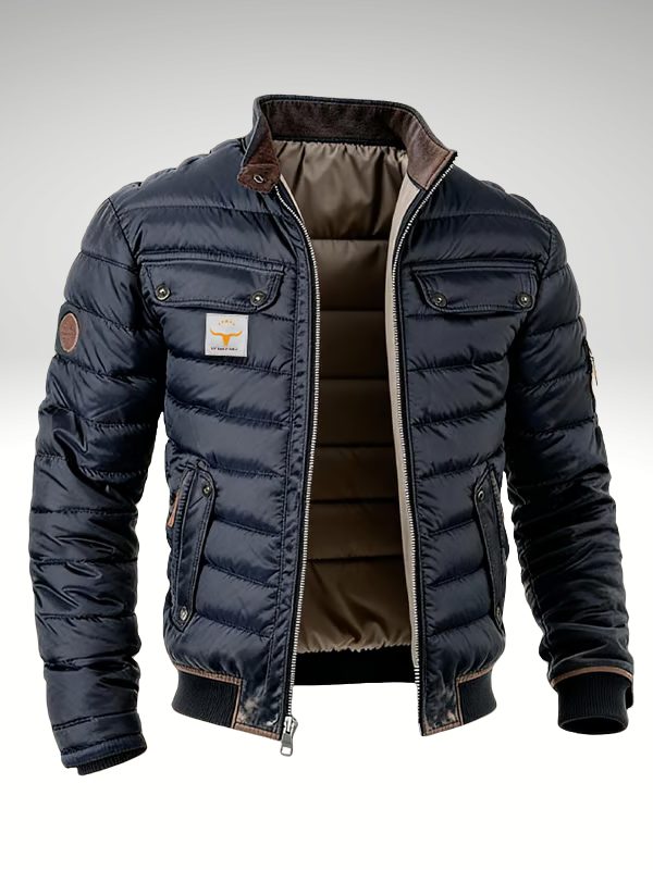 Puffer Bomber Jacket for Men