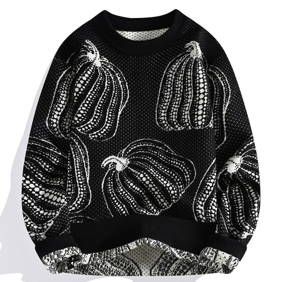 Pumpkin Pattern Knit Sweater for Men