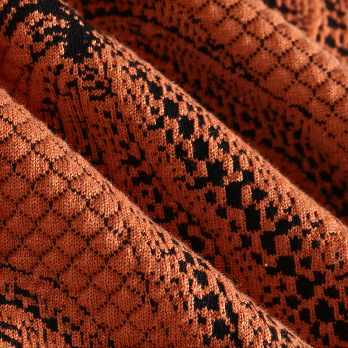 Pumpkin Pattern Knit Sweater for Men