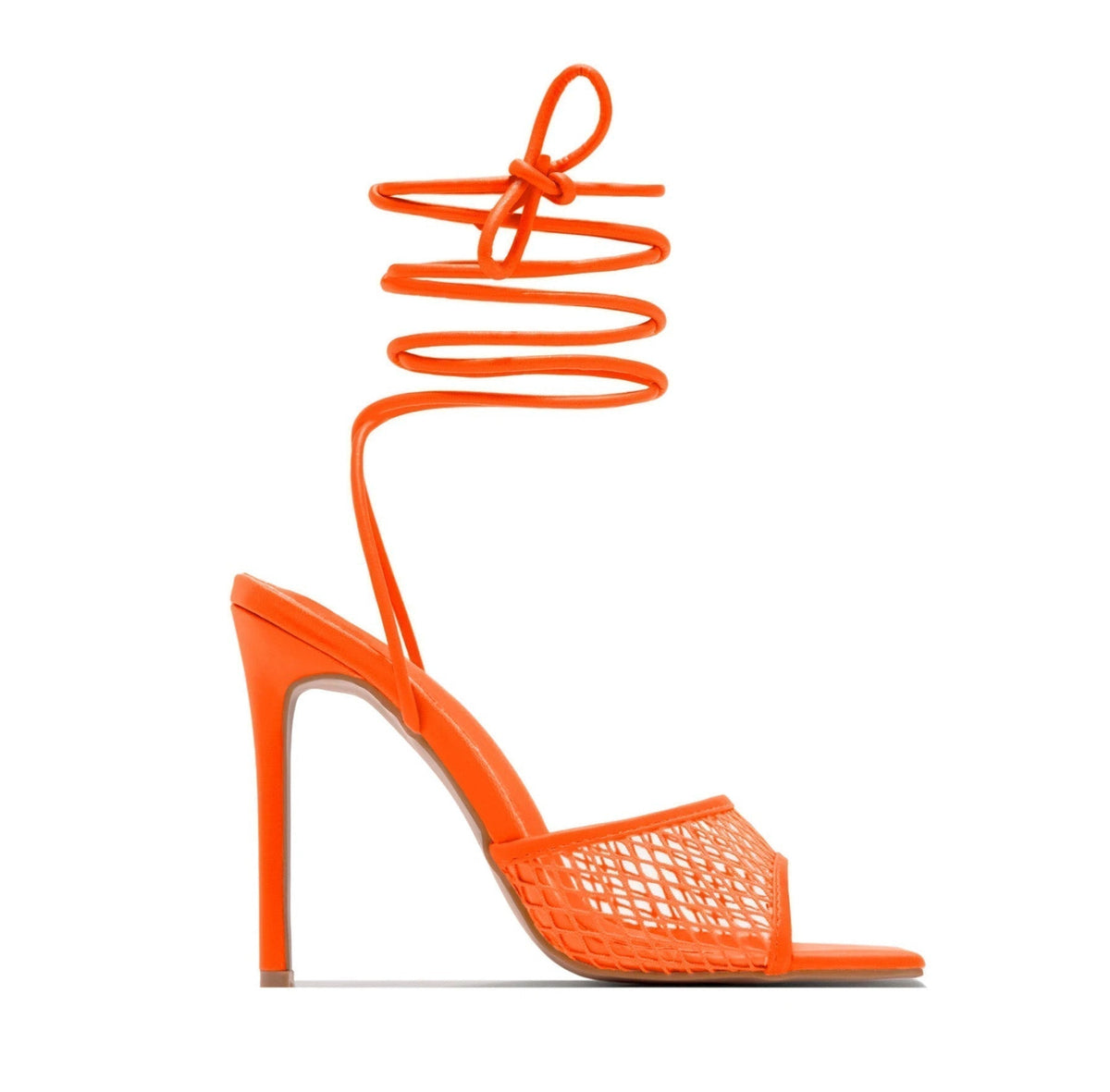 Women's Lace-Up High Heel Sandals with Open Toe
