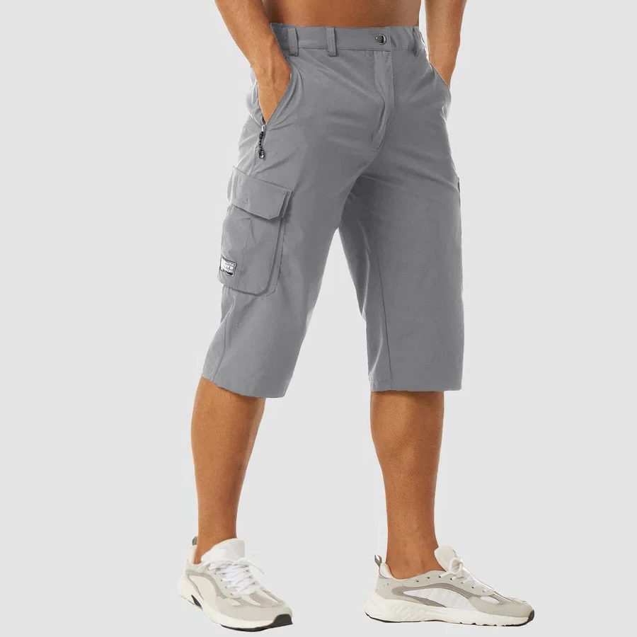 Quick-Dry Cargo Shorts with Multiple Pockets for Men