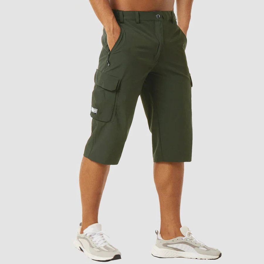 Quick-Dry Cargo Shorts with Multiple Pockets for Men