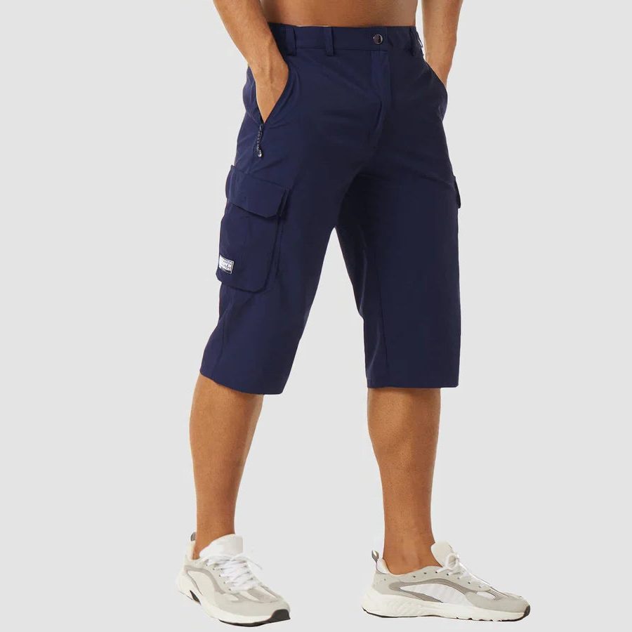 Quick-Dry Cargo Shorts with Multiple Pockets for Men