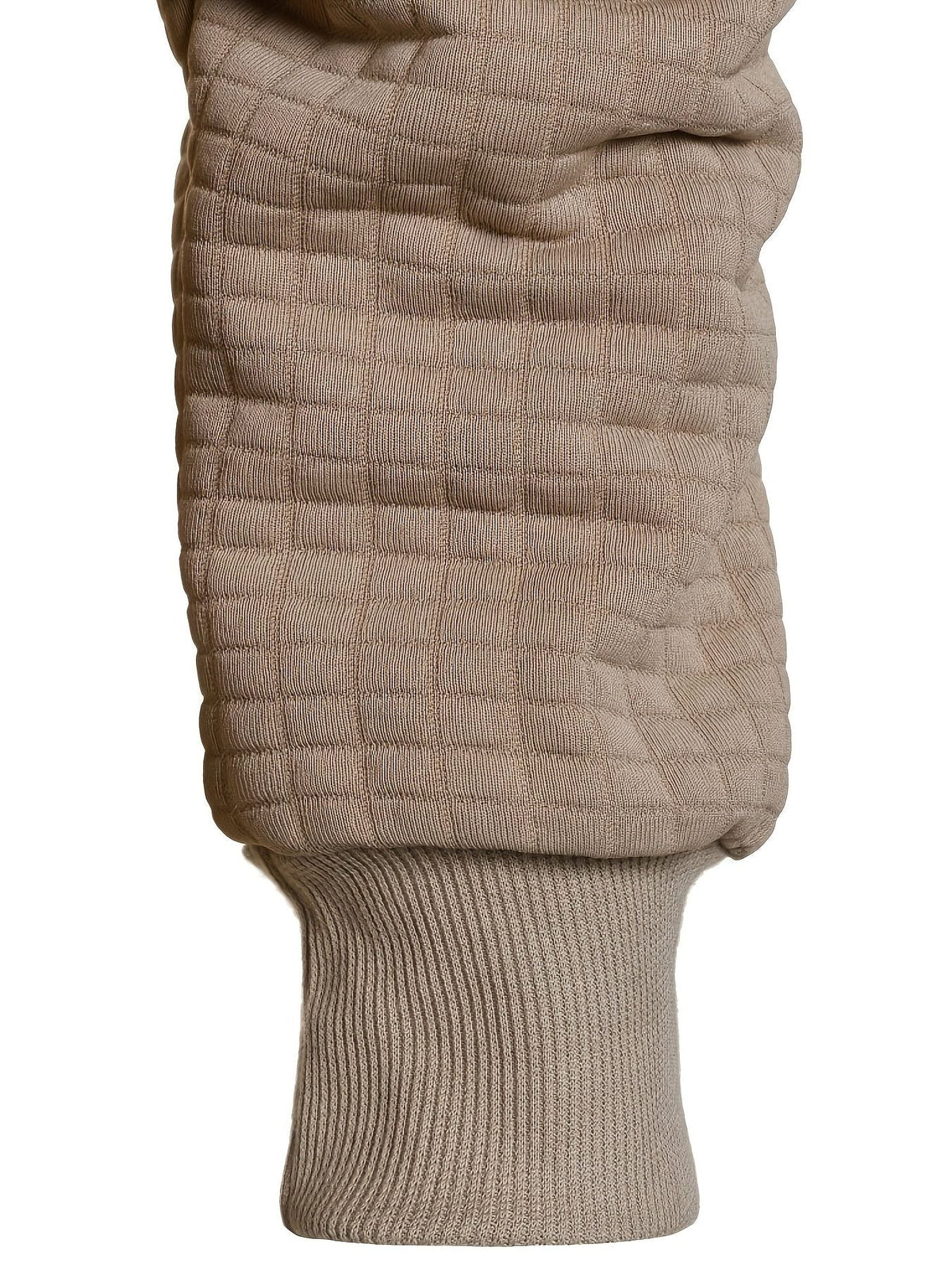 Quilted Zip-Up Jacket with Stand Collar for Men