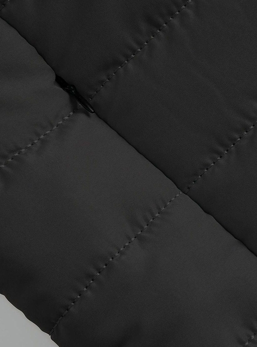 Quilted Zip-Up Puffer Jacket for Men