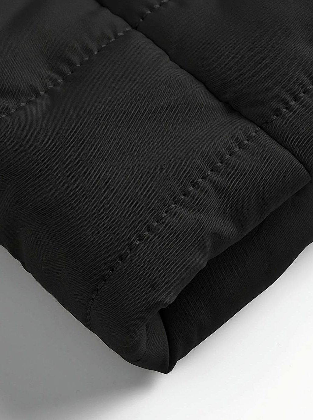 Quilted Zip-Up Puffer Jacket for Men