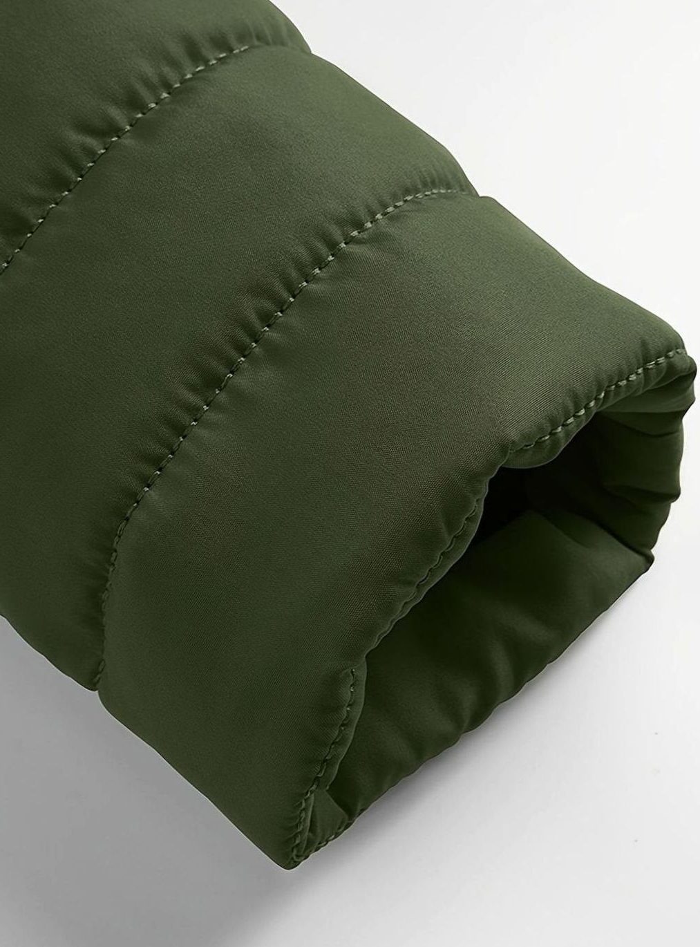 Quilted Zip-Up Puffer Jacket for Men
