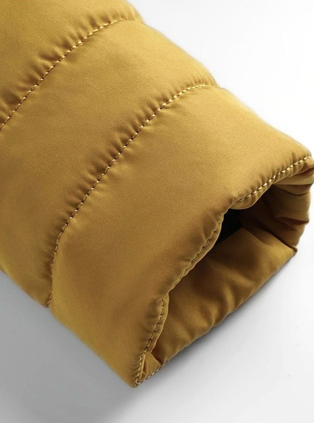 Quilted Zip-Up Puffer Jacket for Men