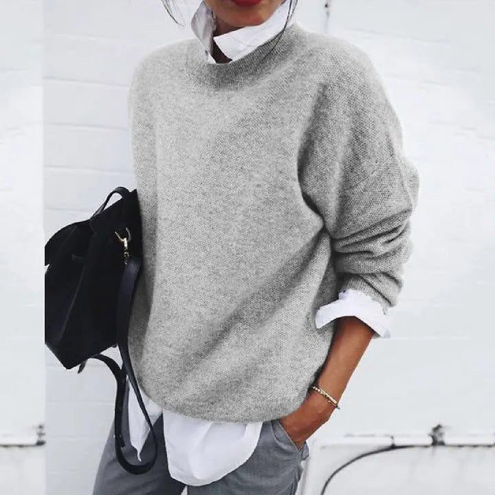Radolf | Women's Cashmere Blend Sweater with Crew Neck