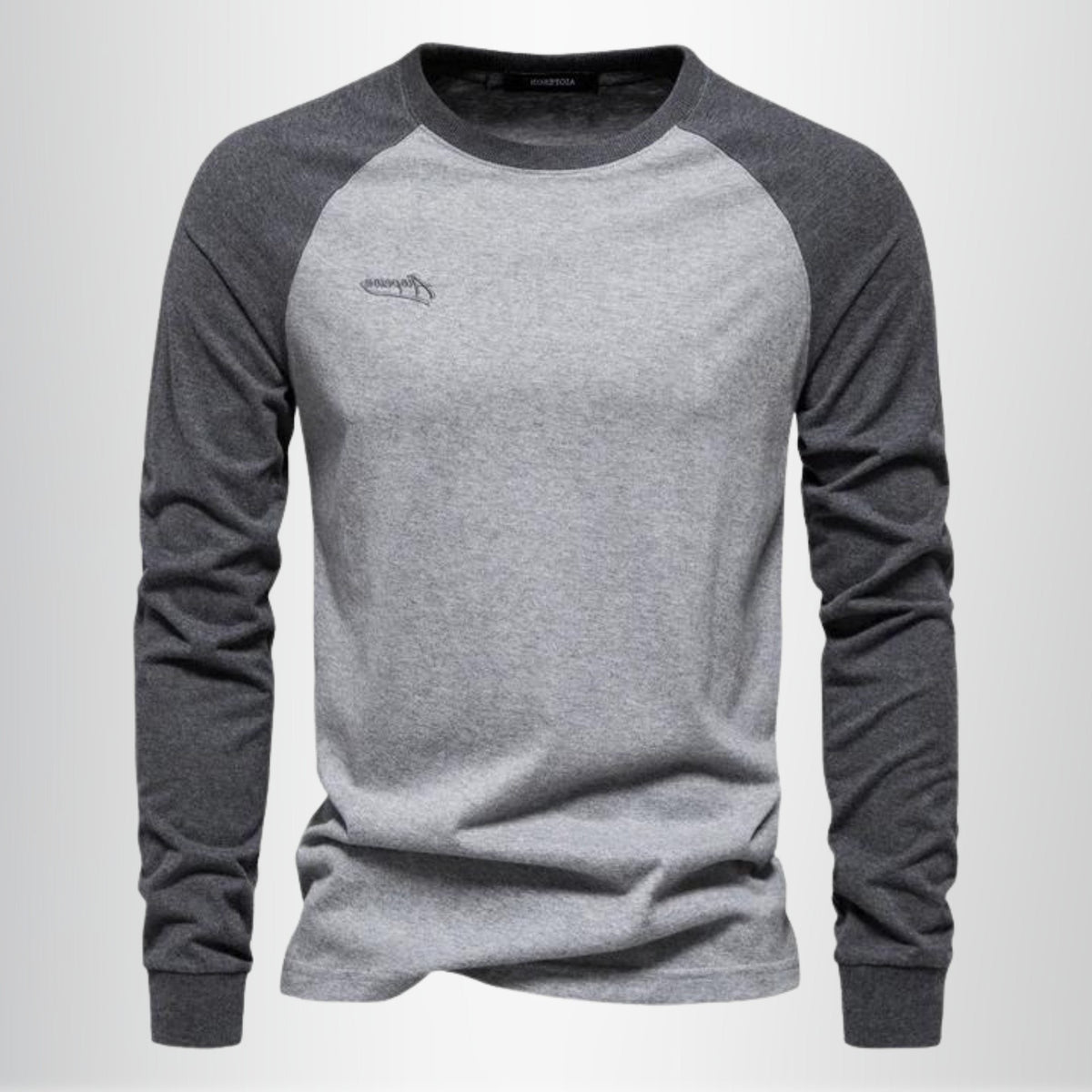 Raglan Long Sleeve Crew Neck T-Shirt for Men