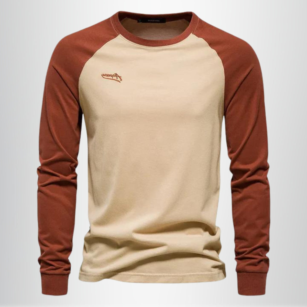 Raglan Long Sleeve Crew Neck T-Shirt for Men