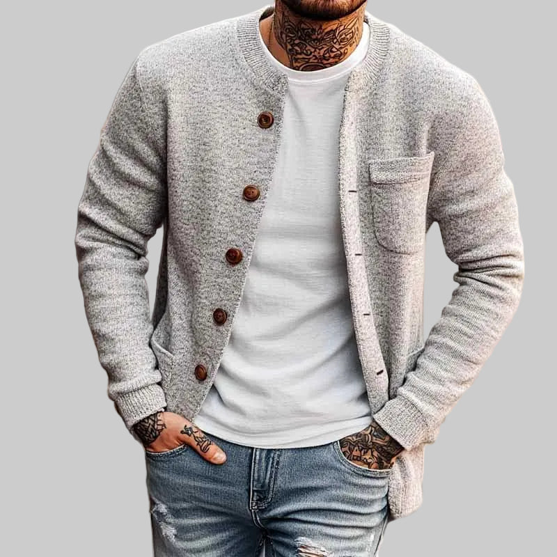 Randy - Men's Knit Button-Front Cardigan