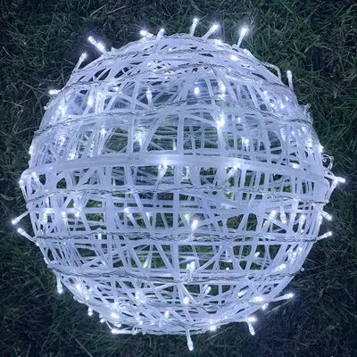 Rattan Ball Lights | Warm Ambient LED | 20 cm